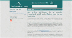 Desktop Screenshot of defineitfast.com